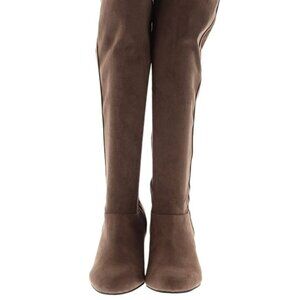 NEW Torrid Brown Faux Suede Over-The-Knee Block Heel Boots sz 11W